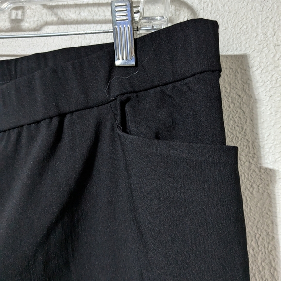 Susan Graver Women's Premium Stretch Straight Leg Pull-On Pants Black Size 18W - Picture 5 of 11